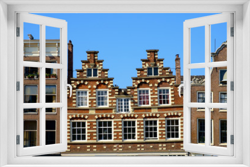 Fototapeta Naklejka Na Ścianę Okno 3D - Amsterdam buildings