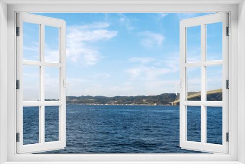 Fototapeta Naklejka Na Ścianę Okno 3D - 明石海峡大橋のある風景