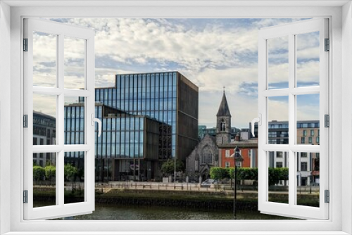 Fototapeta Naklejka Na Ścianę Okno 3D - Buildings and architecture in Dublin city, Ireland, cityscape background