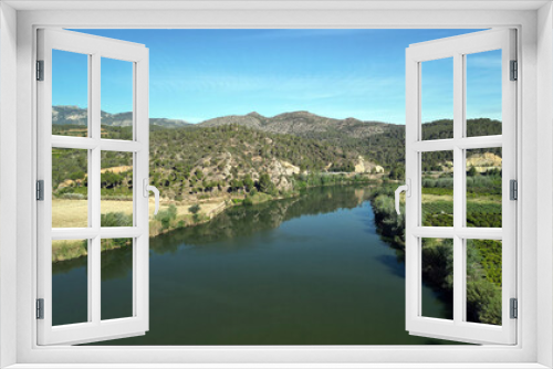 Fototapeta Naklejka Na Ścianę Okno 3D - Jaciment Ibèric del Castell de la Roca Roja-Rio Ebreo-Benifallet-Ribera d'Ebre-Tarragona-Catalunya