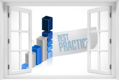 best practice business graph sign concept