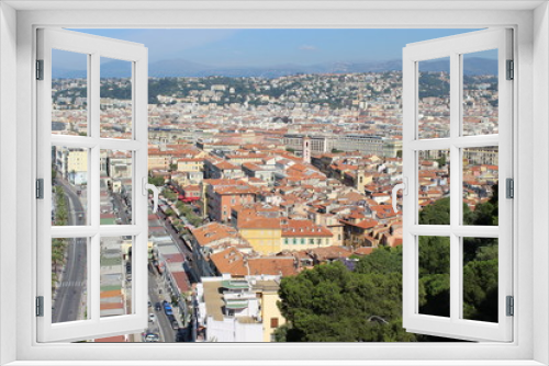 Fototapeta Naklejka Na Ścianę Okno 3D - Вид на Ниццу с Замковой горы
