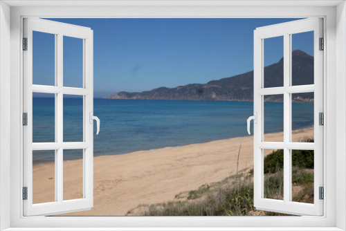 Fototapeta Naklejka Na Ścianę Okno 3D - view of the sea from the beach, Sardinia , Italy