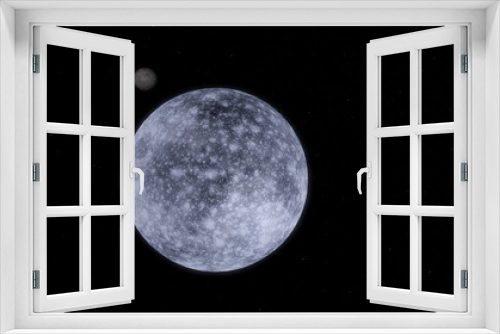 Fototapeta Naklejka Na Ścianę Okno 3D - Moon scientific illustration