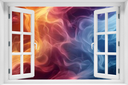 Abstract background with colorful smoke wave pattern
