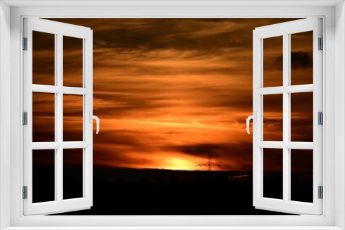Fototapeta Naklejka Na Ścianę Okno 3D - Scenic skyscape during sunset