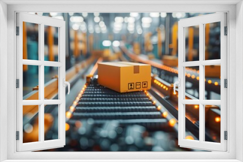 Automated Conveyor Belt in Efficient E Commerce Warehouse Fulfillment Process