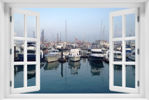 Fototapeta Naklejka Na Ścianę Okno 3D - Ocean Marina Yacht