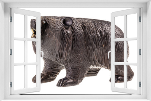 Fototapeta Naklejka Na Ścianę Okno 3D - Black bear