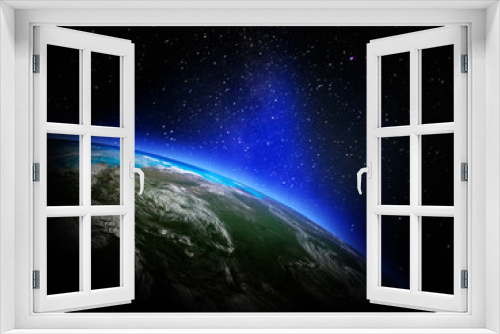 Fototapeta Naklejka Na Ścianę Okno 3D - Earth from space
