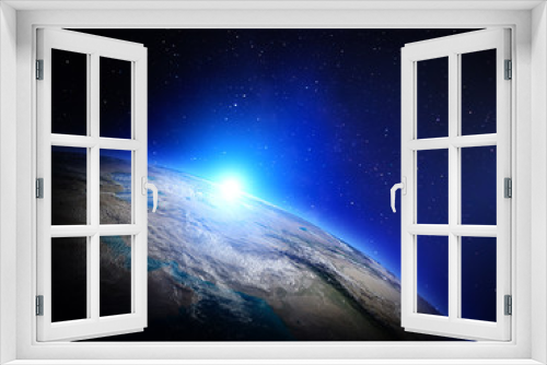 Fototapeta Naklejka Na Ścianę Okno 3D - World from space