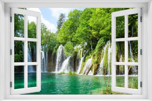 Fototapeta Naklejka Na Ścianę Okno 3D - 美しいクロアチアのプリトヴィツェ湖群国立公園の風景