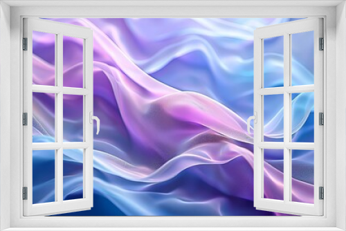 abstract background with blue purple silk waves