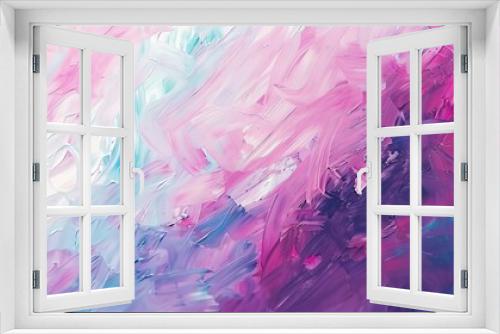 Elegant and tranquil abstract pastel swirls painting with pink, blue, and white tones, creating a dreamy and ethereal art piece. Perfect for home decor, fashion, and digital art