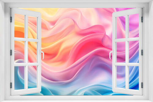 colorful gradation wave abstract background.