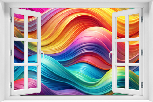 a vibrant abstract design featuring flowing waves of color.
