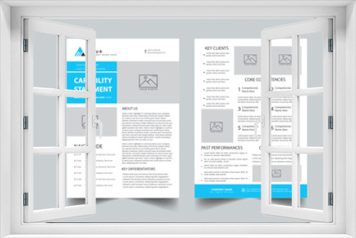 Capability Statement Template Design.