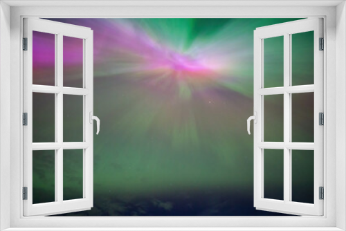 Fototapeta Naklejka Na Ścianę Okno 3D - Beautiful colorful sky, colors of northern lights, aurora
