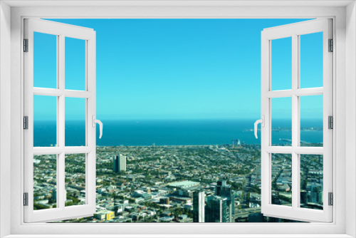 Fototapeta Naklejka Na Ścianę Okno 3D - Melbourne City Aerial View