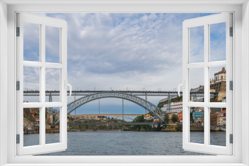 Fototapeta Naklejka Na Ścianę Okno 3D - Porto,Portugal. The second-largest city and located along the Douro river. UNESCO proclaimed as World Heritage Site.