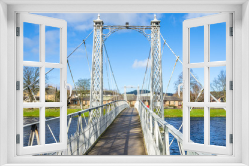 Fototapeta Naklejka Na Ścianę Okno 3D - Pedestrian Bridge in Inverness