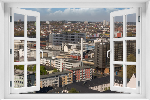 Fototapeta Naklejka Na Ścianę Okno 3D - frankfurt am main germany cityscape