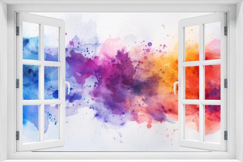 watercolor background with colorful ink splash. watercolor background templates