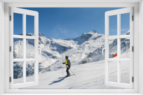Fototapeta Naklejka Na Ścianę Okno 3D - Winter mountain panorama