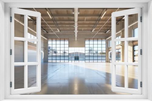 modern empty commercial store interior view