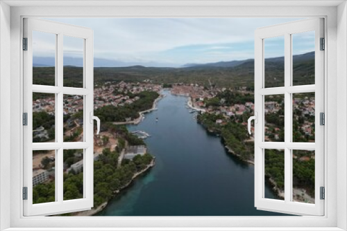 Fototapeta Naklejka Na Ścianę Okno 3D - Aerial view of the picturesque town of Stari Grad, Croatia.