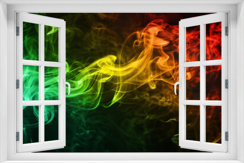 A smoke in the colors of the Rasta flag