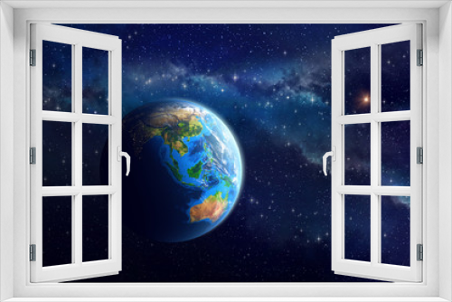 Fototapeta Naklejka Na Ścianę Okno 3D - Planet Earth in deep space