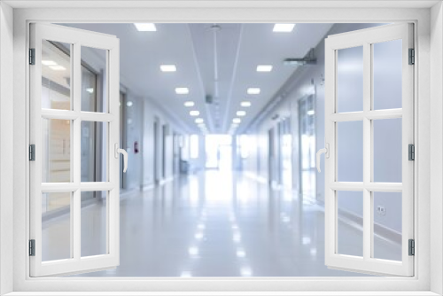 blur image background of corridor in hospital or clinic image