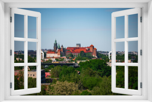 Fototapeta Naklejka Na Ścianę Okno 3D - view castle