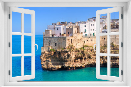 Fototapeta Naklejka Na Ścianę Okno 3D - Panoramic view of Polignano. Puglia. Italy.