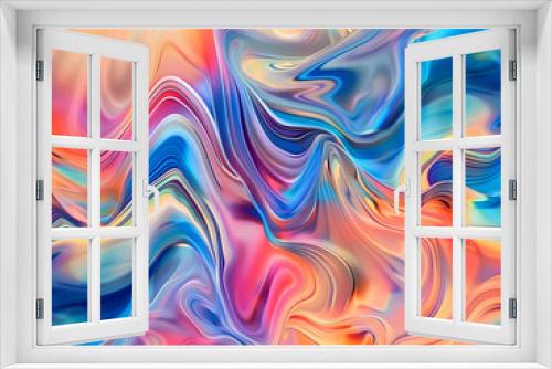 Vibrant abstract background with fluid, swirling colors blending seamlessly