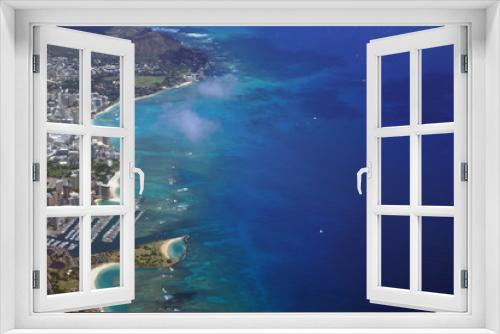 Fototapeta Naklejka Na Ścianę Okno 3D - Waikiki, Ala Moana Beach Park, Kapiolani Park Harbor, Condos, Di