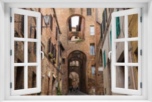 Fototapeta Naklejka Na Ścianę Okno 3D - Siena Town in Tuscany, Italy.