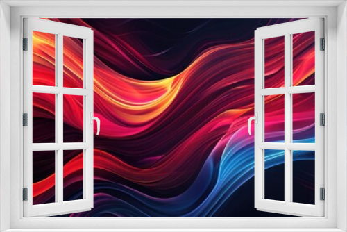 Abstract background with swirling, colorful lines creating a dynamic, fluid pattern