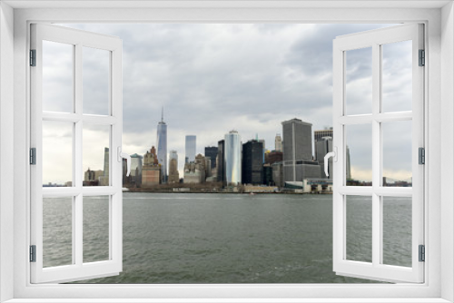 Fototapeta Naklejka Na Ścianę Okno 3D - View of Lower Manhattan
