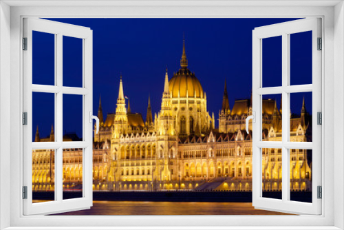 Parliament of Budapest at night, Hungary