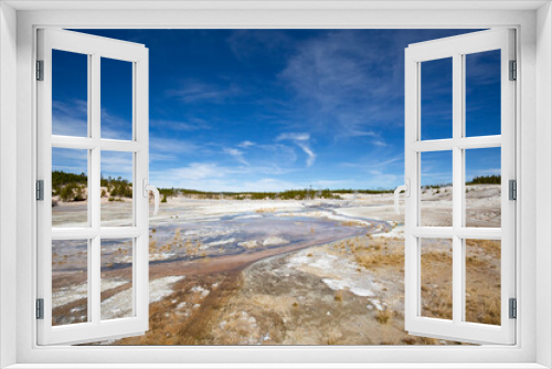 Fototapeta Naklejka Na Ścianę Okno 3D - Norris geyser basin