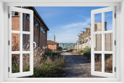 Fototapeta Naklejka Na Ścianę Okno 3D - Abandoned industry in Sicily