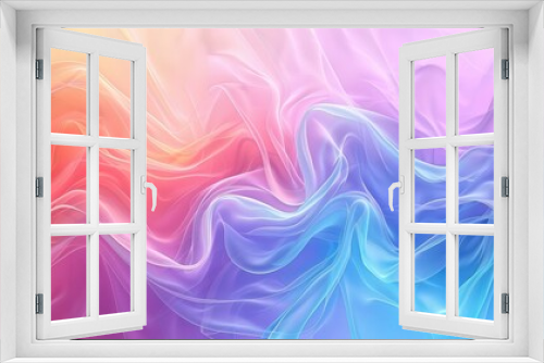 Abstract colorful wave background with delicate wave patterns and gradient transitions
