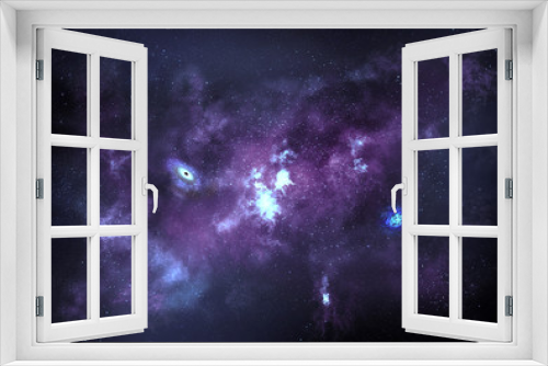 Fototapeta Naklejka Na Ścianę Okno 3D - Space background