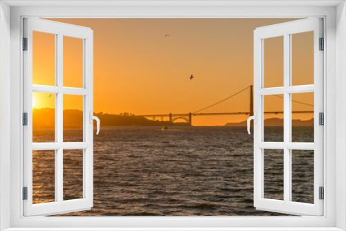 Fototapeta Naklejka Na Ścianę Okno 3D - Golden gate bridge, San Francisco, CA