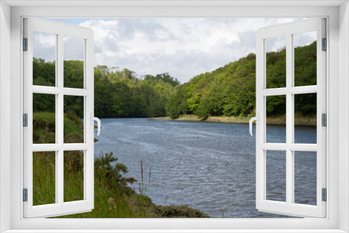 Fototapeta Naklejka Na Ścianę Okno 3D - Belle vue sur la vallée du Léguer en Bretagne - France