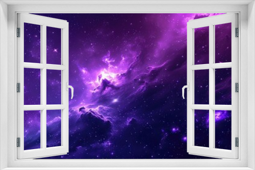 Starry Serenity: Purple Shades of Infinity