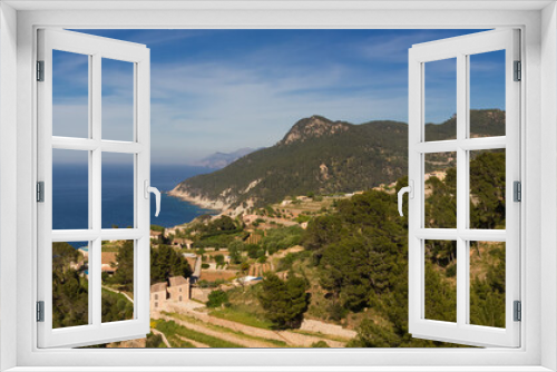 Fototapeta Naklejka Na Ścianę Okno 3D - Panorama of the west coast of Mallorca