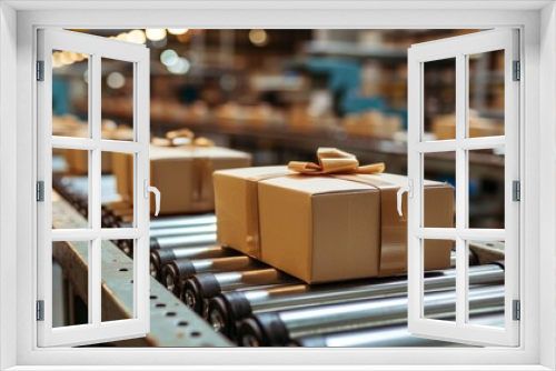 Preparing Parcels for Delivery in an Efficient Industrial Production Line